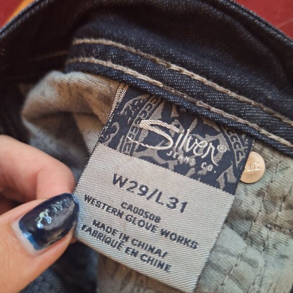 Y2K era Silver low rise jeans - Picture 9 of 9